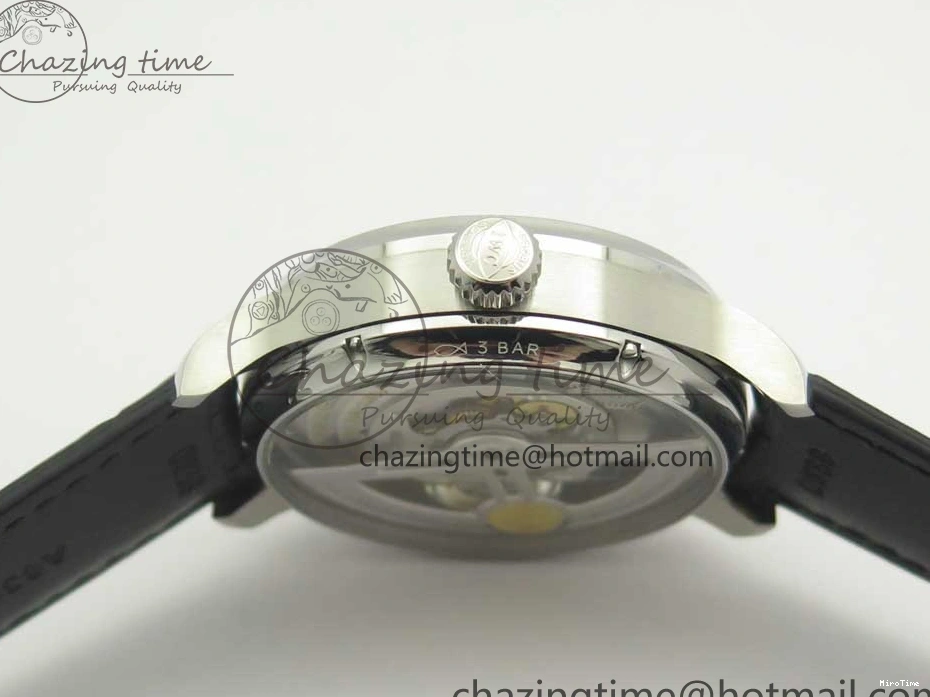 MIROTIME 0227 Seasonal Portuguese Tourbillon IW5463 SS ZF Best Edition Blue Dial on Black Leather Strap 7171